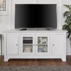 Closed Storage Wood TV Stand Console For TVs Up To 55" - Saracina Home 13 Closed Storage Wood TV Stand Console For TVs Up To 55" - Saracina Home -Saracina Home Sales Store GUEST 955a7233 cec4 4b0e b3fd d597be0e242e
