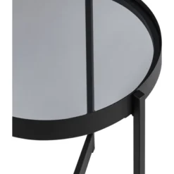 Modern Minimalist Tray Top Round Glass Side Table Black - Saracina Home 14 Modern Minimalist Tray Top Round Glass Side Table Black - Saracina Home -Saracina Home Sales Store GUEST 960151b5 065b 41db b085 7e1b0b9be6a6