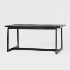 Saracina Home 66" Modern Acacia Slatted Rectangle Outdoor Dining Table -Saracina Home Sales Store GUEST 97654bf5 849e 47c3 ad3a 273a106d52b4