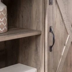 Robinson Rustic Transitional Sliding Barn Door Corner TV Stand For TVs Up To 58" - Saracina Home -Saracina Home Sales Store GUEST 97a8b3a3 3014 4443 82a1 15aa88d117b9