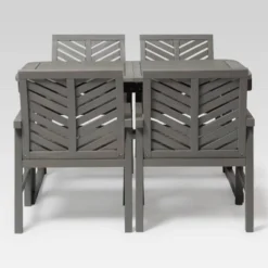 5pc Slatted Extendable Acacia Wood Patio Dining Set - Saracina Home -Saracina Home Sales Store GUEST 99bbc339 5382 45b6 9821 1dac64db2b81