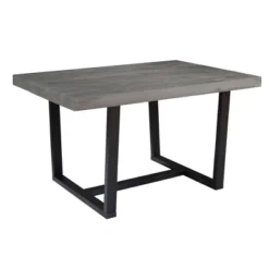 52" Modern Farmhouse Solid Wood Distressed Plank Top Dining Table - Saracina Home -Saracina Home Sales Store GUEST 99d00060 3ad5 42ad bf51 33062b045383