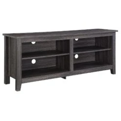 Transitional 4 Cubby Wood Open Storage TV Stand For TVs Up To 65"- Saracina Home -Saracina Home Sales Store GUEST 9b7ac2df b47e 4854 8161 aae16d90f836