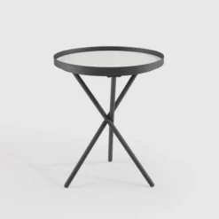 Modern Minimalist Intersecting Tripod Leg Side Table Black/Faux White Marble - Saracina Home 12 Modern Minimalist Intersecting Tripod Leg Side Table Black/Faux White Marble - Saracina Home -Saracina Home Sales Store GUEST 9c63270b 2b0f 47bd 80c6 5ee6ffc4f68d