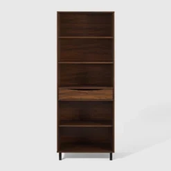 72.5" Mid-Century Modern 1 Drawer Angled Bookshelf - Saracina Home 16 72.5" Mid-Century Modern 1 Drawer Angled Bookshelf - Saracina Home -Saracina Home Sales Store GUEST 9c7bd3c0 62d4 4081 bd63 6e0ad2db722b