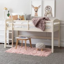 Twin Solid Pine Wood Low Loft Bed White - Saracina Home 12 Twin Solid Pine Wood Low Loft Bed White - Saracina Home -Saracina Home Sales Store GUEST 9f88cefa 1107 47f5 9d58 07ca6ee6ceaf