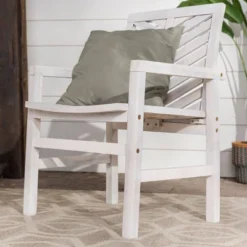 2pk Slatted Chevron Acacia Wood Patio Chairs - Saracina Home 24 2pk Slatted Chevron Acacia Wood Patio Chairs - Saracina Home -Saracina Home Sales Store GUEST 9fa99a43 a90b 485d a0db f63d7f71c2a6