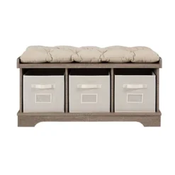 42" Upholstered Wood Entryway Bench With Storage - Saracina Home -Saracina Home Sales Store GUEST 9fd17880 8594 4230 97d7 e218b6ad18eb