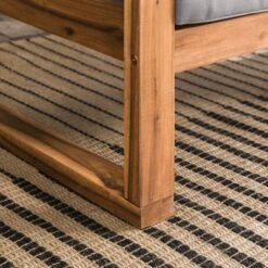 Galia Square Leg Acacia Wood Patio Loveseat With Cushions - Brown - Saracina Home 27 Galia Square Leg Acacia Wood Patio Loveseat With Cushions - Brown - Saracina Home -Saracina Home Sales Store GUEST a11ad9be a64c 44ca a46e a671dce41fbe