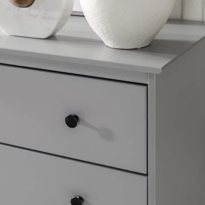 Stiva Classic Mid-Century Modern Vertical 4 Drawer Dresser Gray - Saracina Home 12 Stiva Classic Mid-Century Modern Vertical 4 Drawer Dresser Gray - Saracina Home - Image 12