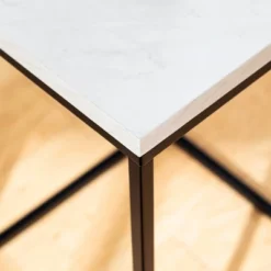 Owen Urban Open Box Frame Side Table Faux White Marble - Saracina Home -Saracina Home Sales Store GUEST a18d237f 6d41 471e 8f0b cc124916a1b8