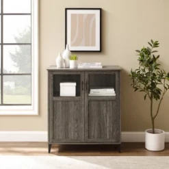 Transitional Glass And Grooved Door Accent Cabinet - Saracina Home 13 Transitional Glass And Grooved Door Accent Cabinet - Saracina Home -Saracina Home Sales Store GUEST a1947db9 6566 40de 8853 23318fcef57c