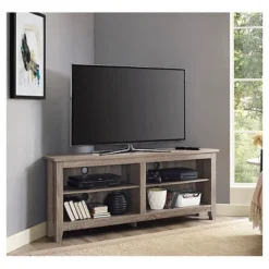 Transitional 4 Cubby Wood Open Storage Corner TV Stand For TVs Up To 65" - Saracina Home 17 Transitional 4 Cubby Wood Open Storage Corner TV Stand For TVs Up To 65" - Saracina Home -Saracina Home Sales Store GUEST a33914ea 8d3b 42b2 8556 fd626c352f65