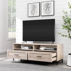 Orin Modern 2 Drawer TV Stand For TVs Up To 60" - Saracina Home -Saracina Home Sales Store GUEST a3607248 2df7 48f4 950a fc1036bb5be3