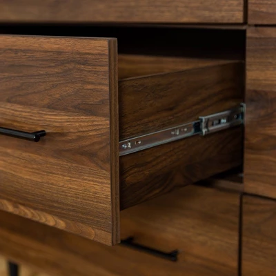 Higgins Modern Horizontal 6 Drawer Dresser - Saracina Home 5 Higgins Modern Horizontal 6 Drawer Dresser - Saracina Home - Image 5