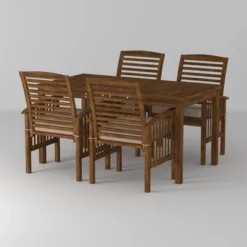 Ravenscroft 5pc Acacia Wood Patio Dining Set - Saracina Home -Saracina Home Sales Store GUEST a556a025 d85f 42c0 8fc9 3618bb07679d