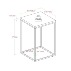 Owen Urban Open Box Frame Side Table Faux White Marble - Saracina Home -Saracina Home Sales Store GUEST a6c6b240 e494 449b 94d6 29004ba6eb70