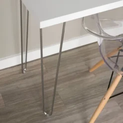 Gibby Modern Glam Hairpin Leg Writing Desk Faux White Marble - Saracina Home 9 Gibby Modern Glam Hairpin Leg Writing Desk Faux White Marble - Saracina Home -Saracina Home Sales Store GUEST a721066f 3224 4cc1 a61c a62baa6ba469