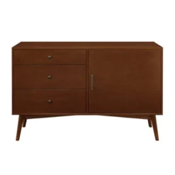 Mid-Century Modern With Closed Storage TV Stand For TVs Up To 58" Walnut - Saracina Home -Saracina Home Sales Store GUEST a7464c94 29d8 4553 a384 f28171a991b0