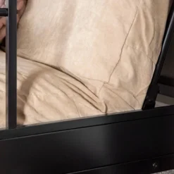 Twin Over Futon Analise Metal Bunk Bed Black - Saracina Home 12 Twin Over Futon Analise Metal Bunk Bed Black - Saracina Home -Saracina Home Sales Store GUEST aa2d1e2d b75c 4bdb 9c73 1846806f43c6