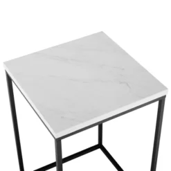 Owen Urban Open Box Frame Side Table Faux White Marble - Saracina Home -Saracina Home Sales Store GUEST aac9976d 0065 45dc 834e 760c9bc8ea83