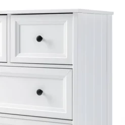 Farmhouse 5 Drawer Grooved Tall Storage Dresser White - Saracina Home 25 Farmhouse 5 Drawer Grooved Tall Storage Dresser White - Saracina Home -Saracina Home Sales Store GUEST ab313697 0a2b 4a96 892a 514c0abe50fa
