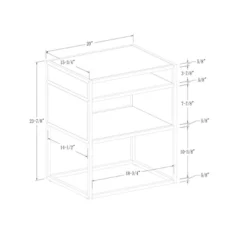 Modern Wood And Metal Side Table With Open Storage - Saracina Home 11 Modern Wood And Metal Side Table With Open Storage - Saracina Home -Saracina Home Sales Store GUEST aca3f5db 2606 4ca9 b772 e638a4c356d9