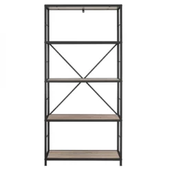 63" 4 Shelf Industrial Transitional Tall Bookshelf - Saracina Home 8 63" 4 Shelf Industrial Transitional Tall Bookshelf - Saracina Home -Saracina Home Sales Store GUEST ae28e843 9ead 4866 887b 69c057f32e71