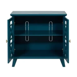 Versatile Fretwork Accent Storage Cabinet Blue - Saracina Home -Saracina Home Sales Store GUEST b1e1ee1a 7f60 4d22 967f 986f85e15291