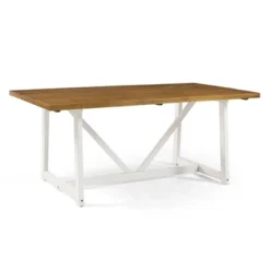 72" Solid Wood Trestle Dining Table - Saracina Home -Saracina Home Sales Store GUEST b26ee083 34a0 48ae 8628 5b3a21d31163
