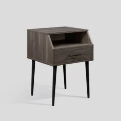 Modern 1 Drawer Angled Side Table - Saracina Home 21 Modern 1 Drawer Angled Side Table - Saracina Home -Saracina Home Sales Store GUEST b736eb41 e6d5 4b13 a83e a23c9665cf46