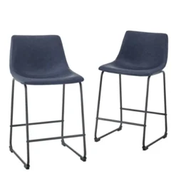 Set Of 2 Laslo Modern Upholstered Faux Leather Counter Height Barstools - Saracina Home 21 Set Of 2 Laslo Modern Upholstered Faux Leather Counter Height Barstools - Saracina Home -Saracina Home Sales Store GUEST b771f0ef 4807 4ad4 8feb 07d14768c05d