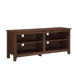 Transitional 4 Cubby Wood Open Storage TV Stand For TVs Up To 65"- Saracina Home -Saracina Home Sales Store GUEST b9ce9b3d c9e3 4cd0 ada4 ca03526caed5