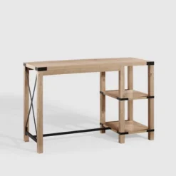 Rustic Farmhouse Metal X Kitchen Island With Shelves - Saracina Home -Saracina Home Sales Store GUEST bc518832 710f 4770 989b 5c9d5ab59a90