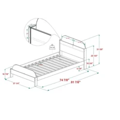 Twin Modern Solid Wood Bookcase Bed - Saracina Home 11 Twin Modern Solid Wood Bookcase Bed - Saracina Home -Saracina Home Sales Store GUEST be07661c 0468 446a abd8 5940eba482dc