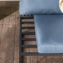 Outdoor Modern Modular Patio Side Chair Blue - Saracina Home 18 Outdoor Modern Modular Patio Side Chair Blue - Saracina Home -Saracina Home Sales Store GUEST becd0a39 b88b 4bc8 8f6e 55c104d13953