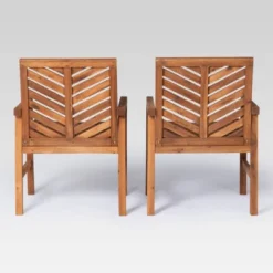 5pc Slatted Chevron Acacia Wood Patio Dining Set - Saracina Home 22 5pc Slatted Chevron Acacia Wood Patio Dining Set - Saracina Home -Saracina Home Sales Store GUEST c077f985 f50e 4ae9 a70d b89e87555da4