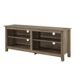 Transitional 4 Cubby Wood Open Storage TV Stand For TVs Up To 65"- Saracina Home -Saracina Home Sales Store GUEST c0aba6c0 bbb4 4e90 83a5 3c73b3261eaf