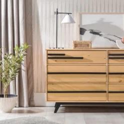 Modern 6 Drawer Double Dresser With Long Handles - Saracina Home 26 Modern 6 Drawer Double Dresser With Long Handles - Saracina Home -Saracina Home Sales Store GUEST c279e89d b229 43e8 ad31 a6553ffcc546