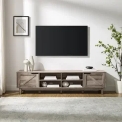 Modern Rustic 2 Door Storage TV Stand For TVs Up To 80" - Saracina Home 13 Modern Rustic 2 Door Storage TV Stand For TVs Up To 80" - Saracina Home -Saracina Home Sales Store GUEST c696f5de 3779 4b36 b385 a3d7b6e6f737