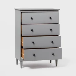 Stiva Classic Mid-Century Modern Vertical 4 Drawer Dresser Gray - Saracina Home 30 Stiva Classic Mid-Century Modern Vertical 4 Drawer Dresser Gray - Saracina Home -Saracina Home Sales Store GUEST c6d60492 56f3 4f0f 8f26 9a44ebfeb42d