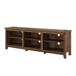 Transitional 6 Cubby Wood Open Storage Wood TV Stand For TVs Up To 80"- Saracina Home -Saracina Home Sales Store GUEST c721382d 63e9 44f2 b465 86684712d38c