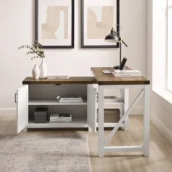 Farmhouse Rustic L Shaped Desk With Storage - Saracina Home 26 Farmhouse Rustic L Shaped Desk With Storage - Saracina Home -Saracina Home Sales Store GUEST c7ccdabf 2d3d 4727 baa5 0f1816bdbce7