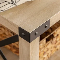 Sophie Rustic Industrial X Frame Entry Bench With 3 Cubbies - Saracina Home -Saracina Home Sales Store GUEST cbe04d15 269b 4d8e a4b7 260334b08339