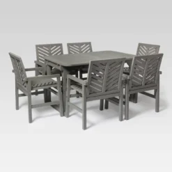 7pc Slatted Extendable Acacia Wood Patio Dining Set - Saracina Home -Saracina Home Sales Store GUEST ccec9c28 af04 46c7 a4f0 9c8b4675b205