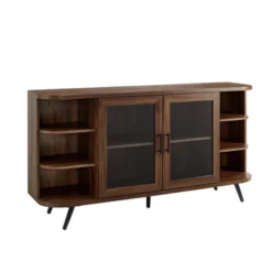 Mid-Century Modern Glass Double Door Curved Sideboard - Saracina Home -Saracina Home Sales Store GUEST ce4914fa 6105 4974 a2e8 87117c0896f8