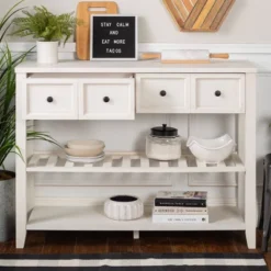48" Farmhouse Solid Wood 2 Drawer Buffet White - Saracina Home 16 48" Farmhouse Solid Wood 2 Drawer Buffet White - Saracina Home -Saracina Home Sales Store GUEST d14be0db 9591 4712 bd66 b181051f2d7c