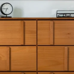 Modern Vertical Accent Solid Wood 6 Drawer Double Dresser - Saracina Home -Saracina Home Sales Store GUEST d269526e 49c3 4238 a724 62b0006a4bd0