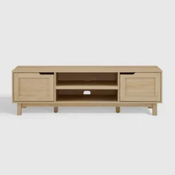 Modern Transitional 2 Door Storage TV Stand For TVs Up To 65" - Saracina Home -Saracina Home Sales Store GUEST d2d3142c 5fd8 4607 99f7 08a2d5149653