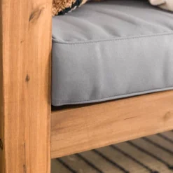 Galia Square Leg Acacia Wood Patio Loveseat With Cushions - Brown - Saracina Home 26 Galia Square Leg Acacia Wood Patio Loveseat With Cushions - Brown - Saracina Home -Saracina Home Sales Store GUEST d2ed3c81 9739 462a bb73 fd1b3f7c05ae